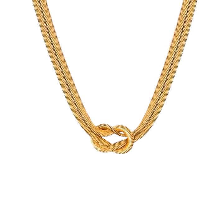 Γυναικείο Choker Κολιέ με Κόμπο - Image 2