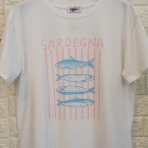 Γυναικείο Βαμβακερό T-Shirt με Ψαράκια – μπροστινή όψη