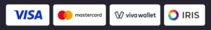 Asfaleis pliromes me Visa, Mastercard, Viva Wallet IRIS